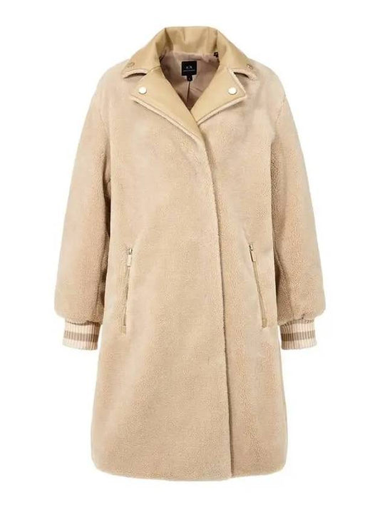 Women s color matching point mustang coat beige - ARMANI EXCHANGE - BALAAN 1