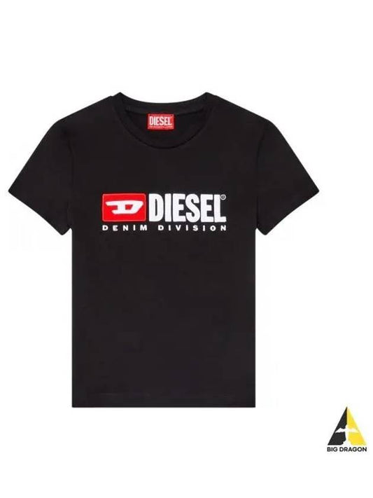 T Sli Div Short Sleeve T-Shirt Black - DIESEL - BALAAN 2
