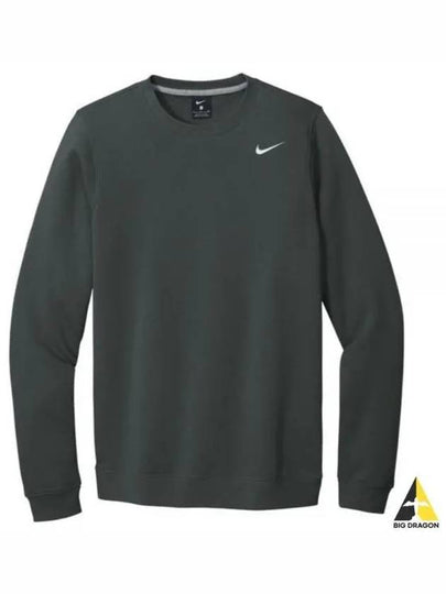 Team Club Crew Fleece Sweatshirt Dark Grey - NIKE - BALAAN 2