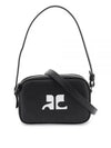 Camera Slim Leather Shoulder Bag Black - COURREGES - BALAAN 2