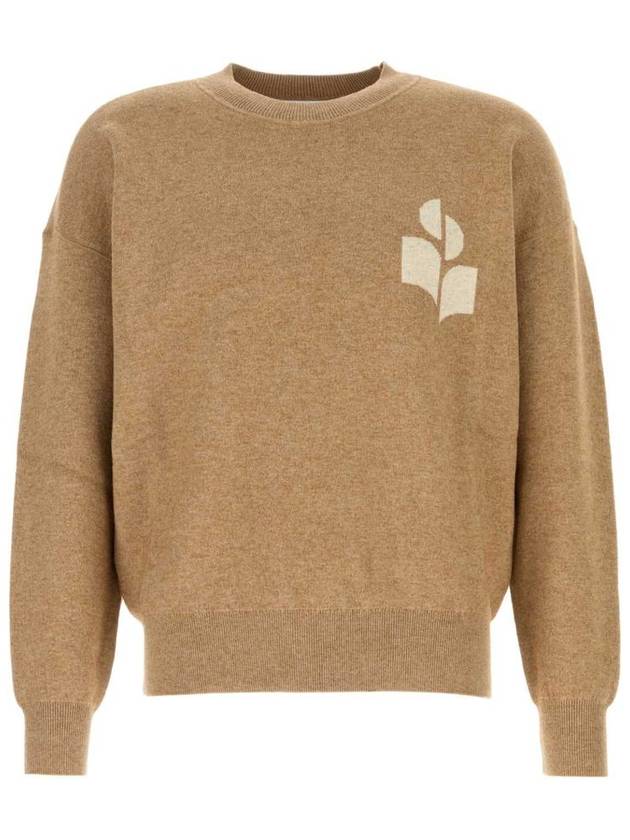 Atlee Logo Knit Top Beige - ISABEL MARANT - BALAAN 2