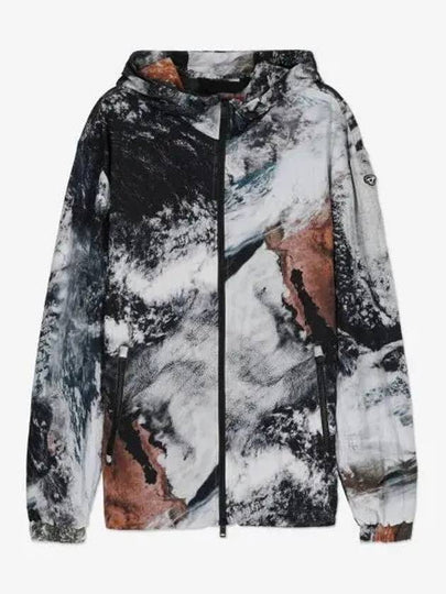 J-Warrett Nylon Printed Windbreaker - DIESEL - BALAAN 2