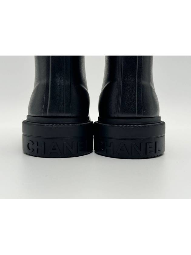 Boots Caoutchouc Black - CHANEL - BALAAN 7