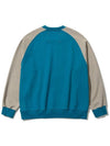 Logo embroidery color combination sweatshirt blue - UJBECOMING - BALAAN 4