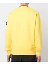 Wappen Patch Crew Neck Sweatshirt Yellow - STONE ISLAND - BALAAN 4