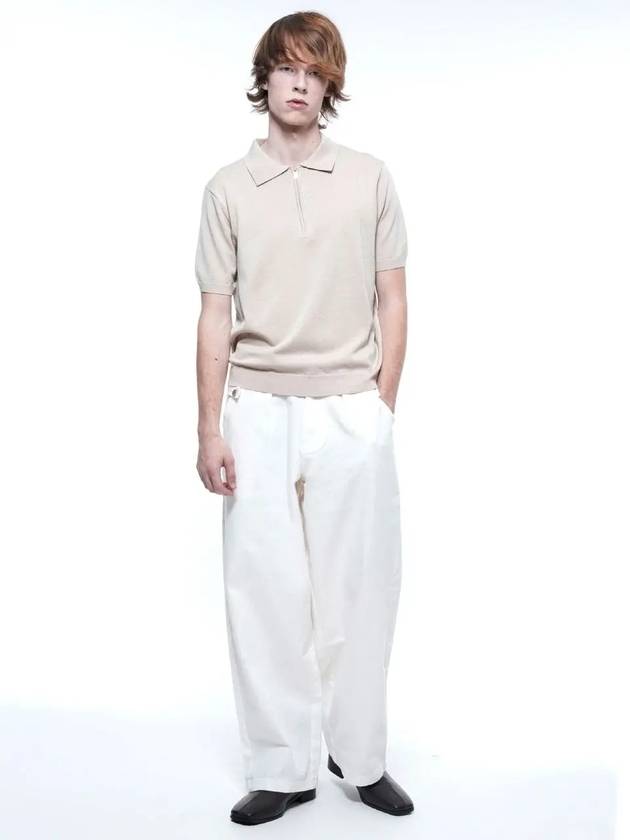 Men s BWDP WH Button Wide Denim Pants White - CHANCE'S NOI - BALAAN 7