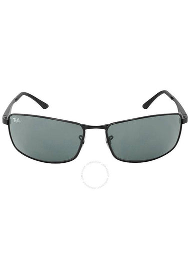 Ray Ban Green Rectangular Men's Sunglasses RB3498 002/71 64 - RAY-BAN - BALAAN 1