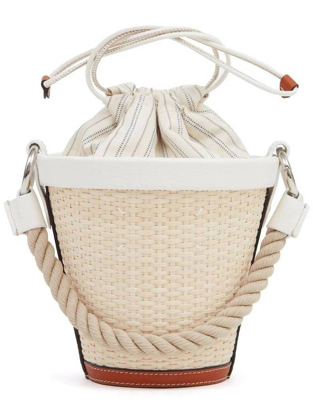 MAISON MARGIELA Fire Bucket woven-raffia shoulder bag - MAISON MARGIELA - BALAAN 4