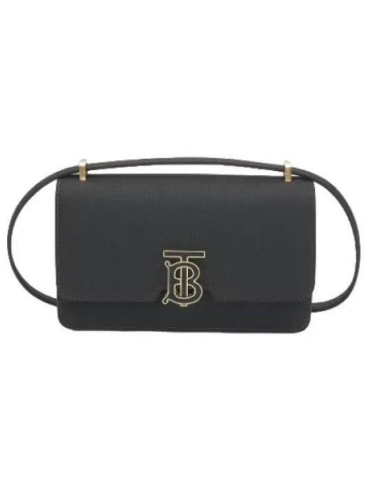 Mini Grainy Leather Cross Bag Black - BURBERRY - BALAAN 1