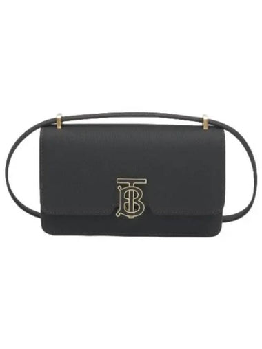 Mini Grainy Leather Cross Bag Black - BURBERRY - BALAAN 1