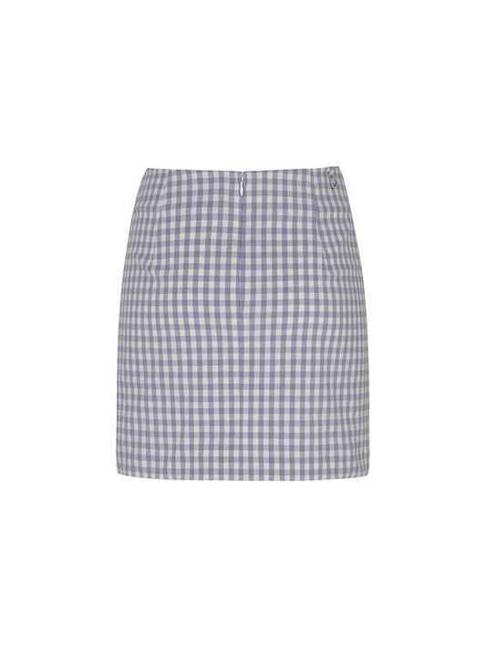 GINGHAM CHECK SKIRT W INNER PANTSGrey - PLAYBOO - BALAAN 2