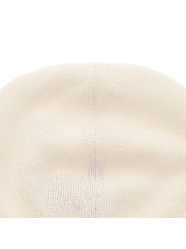 V logo beanie ivory - VALENTINO - BALAAN.