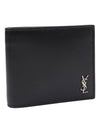 Tiny Cassandre East West Wallet in Matte Leather Black - SAINT LAURENT - BALAAN 4