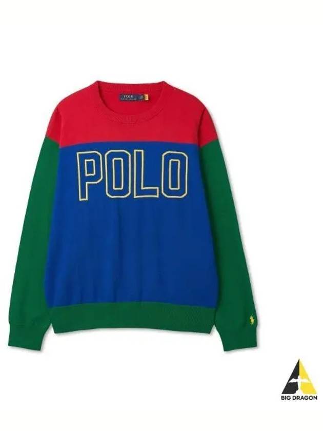 Big Fit Logo Cotton Sweater Multi - POLO RALPH LAUREN - BALAAN 1