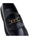 Triomphe Chain Polished Bull Margaret Loafers Black - CELINE - BALAAN 9