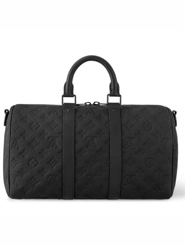 Keepall Bandouliere 35 Duffel Bag Black - LOUIS VUITTON - BALAAN 3