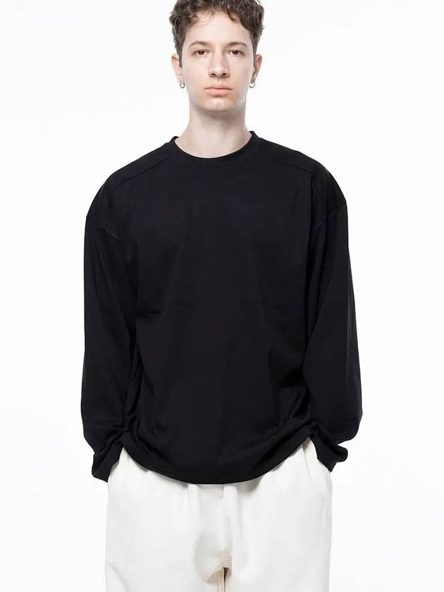 Men s M243TP01WH Bunto Slit Long Sleeve T Shirt Black - CHANCE'S NOI - BALAAN 7