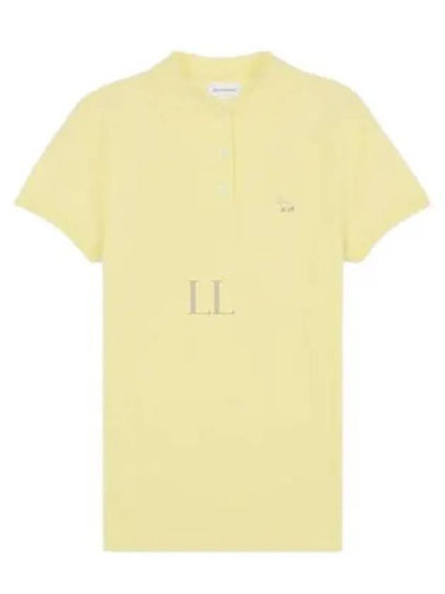 Baby Fox Patch Regular Polo Shirt Yellow - MAISON KITSUNE - BALAAN 2