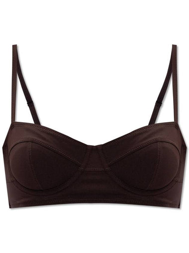 Ulla Johnson ‘Zahara’ Swimsuit Top, Women's, Brown - ULLA JOHNSON - BALAAN 1