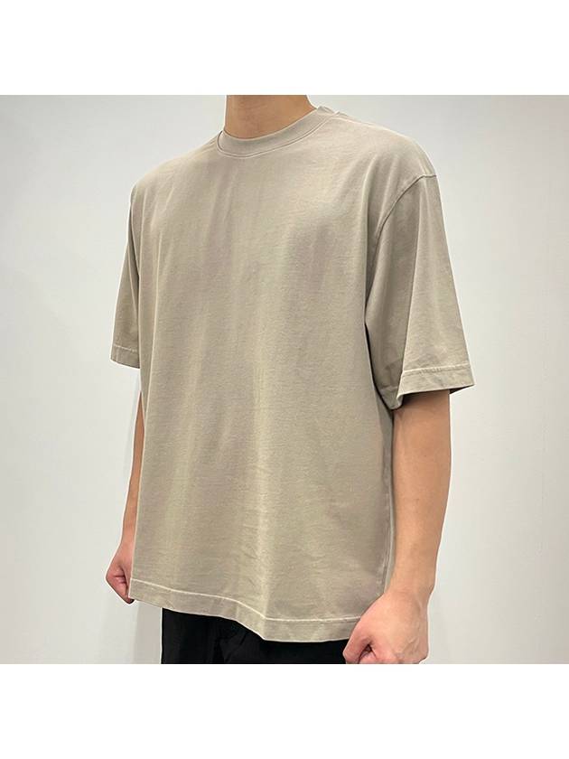 Back Logo Patch Crew Neck Short Sleeve T-Shirt Grey - ACNE STUDIOS - BALAAN 4