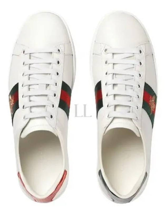 Ace Bee Embroidered Low Top Sneakers White - GUCCI - BALAAN 2