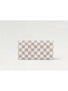 Women's Sarah Damier Azur Long Wallet Ivory - LOUIS VUITTON - BALAAN 6