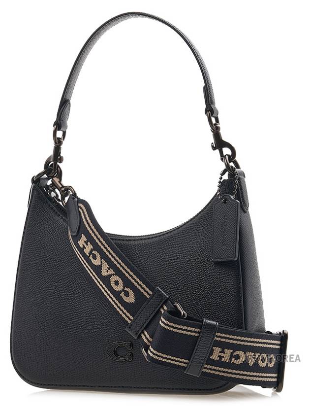 Women s Logo Strap Cross Bag CJ842 BLACK - COACH - BALAAN 4