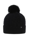 Women s Cashmere Knit Beanie 8504LXAK BLACK - BLACK&WHITE - BALAAN 3