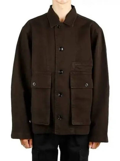 Boxy Denim Jacket Espresso - LEMAIRE - BALAAN 2