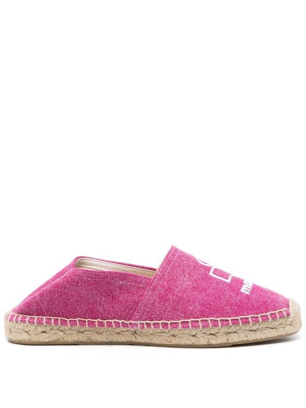 Canae Embroidered Logo Canvas Espadrilles Pink - ISABEL MARANT - BALAAN 5