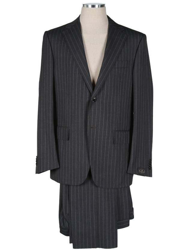 817812 Striped virgin wool suit - CORNELIANI - BALAAN 1