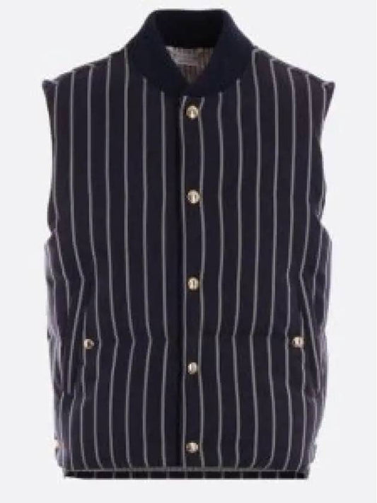 Stripe Downfill Vest Navy - THOM BROWNE - BALAAN 2