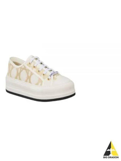 Walk'N'Dior Platform Low Top Sneakers White - DIOR - BALAAN 2