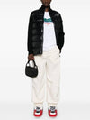 Padded Wool Cardigan Black - MONCLER - BALAAN 3