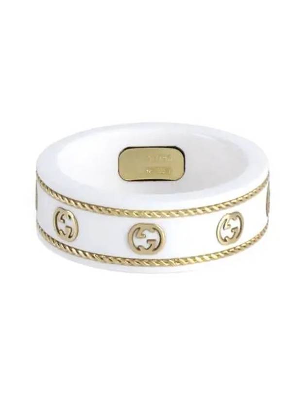 Icon Interlocking G Ring YBC606826002 Gold - GUCCI - BALAAN 2