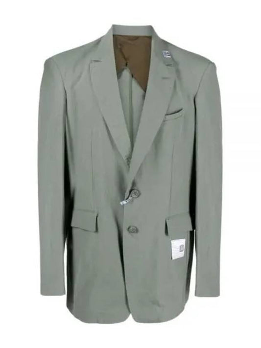 MAISON 23 A10JK031 KHAKI Light Slim Blazer Jacket - MIHARA YASUHIRO - BALAAN 2