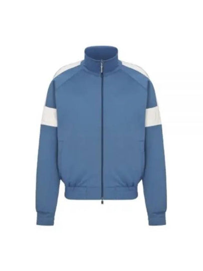 Track Zip Up Jacket Blue - DIOR - BALAAN 2