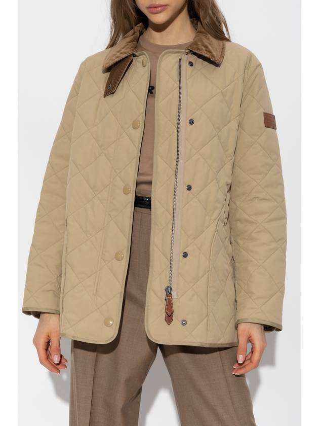 Diamond Quilted Thermoregulated Barn Jacket Honey - BURBERRY - BALAAN 4