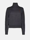 De Coeur Wool Turtleneck Heather Grey - AMI - BALAAN 2