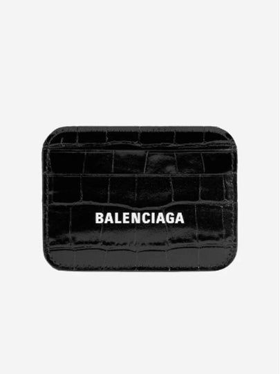 Cash Crocker Card Wallet Black - BALENCIAGA - BALAAN 2