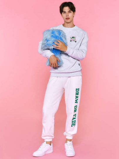 Drawfade Casual Fit Track Pants White - GOXO - BALAAN 2