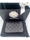 Women s CC Logo Classic Mini Pouch Black - CHANEL - BALAAN 3