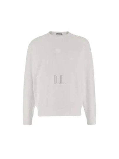 Stretch Fleece Crew Neck Sweatshirt White - CP COMPANY - BALAAN 2