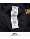 Corduroy Collar Quilted Jacket Navy - BURBERRY - BALAAN 11