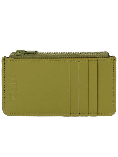 Small Zipper Calf Leather Card Wallet Green - MAISON MARGIELA - BALAAN 2