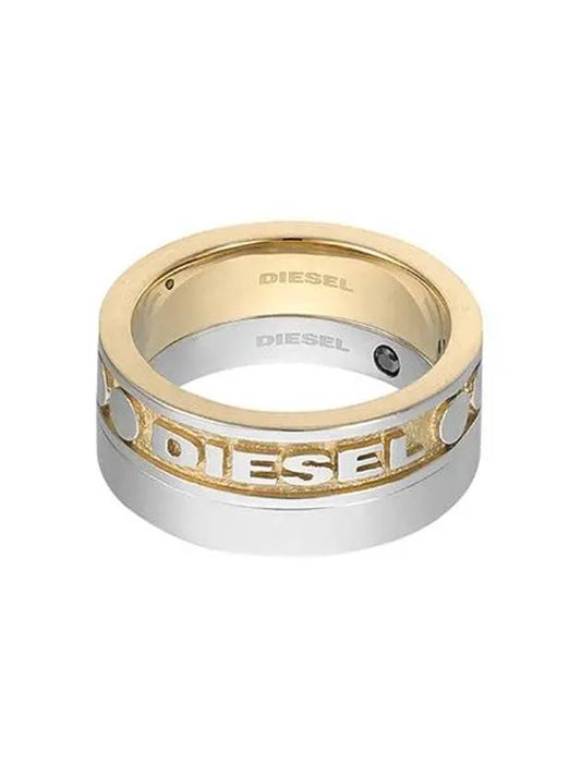 Studs Set Stainless Steel Ring Silver Gold - DIESEL - BALAAN 1