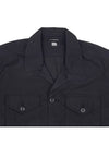 Logo Patch Cotton Long Sleeve Shirt Black - CP COMPANY - BALAAN 4