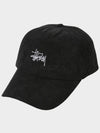 Graffiti Corduroy Low Pro Ball Cap Black - STUSSY - BALAAN 2