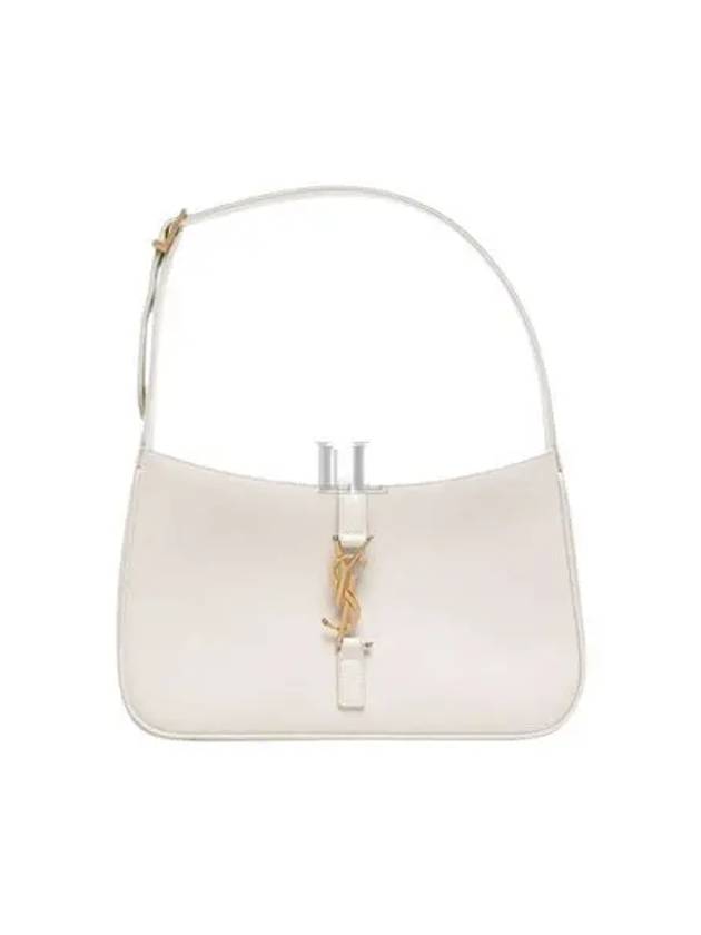 Le 5 A 7 Smooth Leather Hobo Shoulder Bag Blanc Vintage - SAINT LAURENT - BALAAN 2