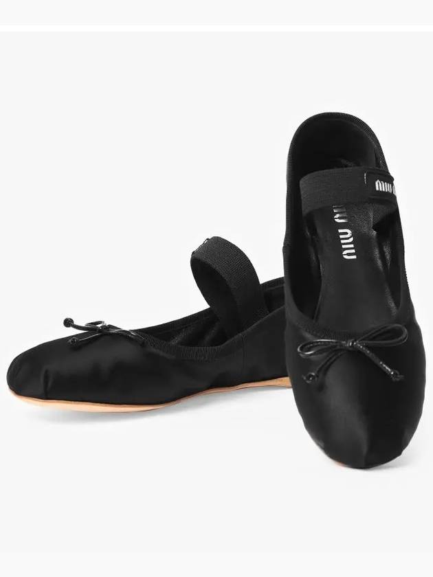 Satin Ballerinas Black - MIU MIU - BALAAN 4